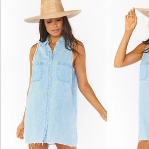 Show Me Your Mumu Denim Mini Dress *worn once* Free Shipping!!